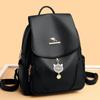 Women's Backpack New Casual Soft Leather Backpack Female Student Schoolbag Large Capacity Outdoor Travel Bag