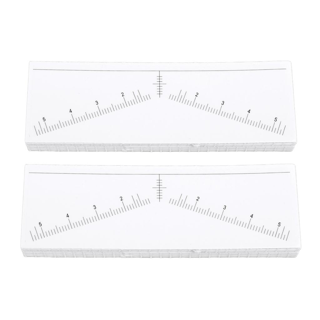 100 Sheets Disposable Eyebrow Ruler Stencils Stickers for Symmetrical Shaping Strong Adhesive Eyebro