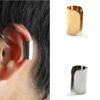 Copper Long Tube Clip Earring Solid Color Fake Ear Cuff Daily Ear Bone Clip  Piercing Jewelry