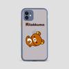 Милый чехол для телефона Rilakkuma для Iphone X Xr Xs 7 8 Plus 11 12 Pro Max, полупрозрачный матовый противоударный чехол