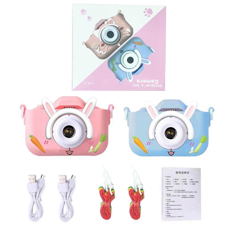 Детская камера X2, цифровая камера, игрушечная зеркальная фотокамера для детей с мультяшным рисунком, фотоаппарат для учащихся начальной школы