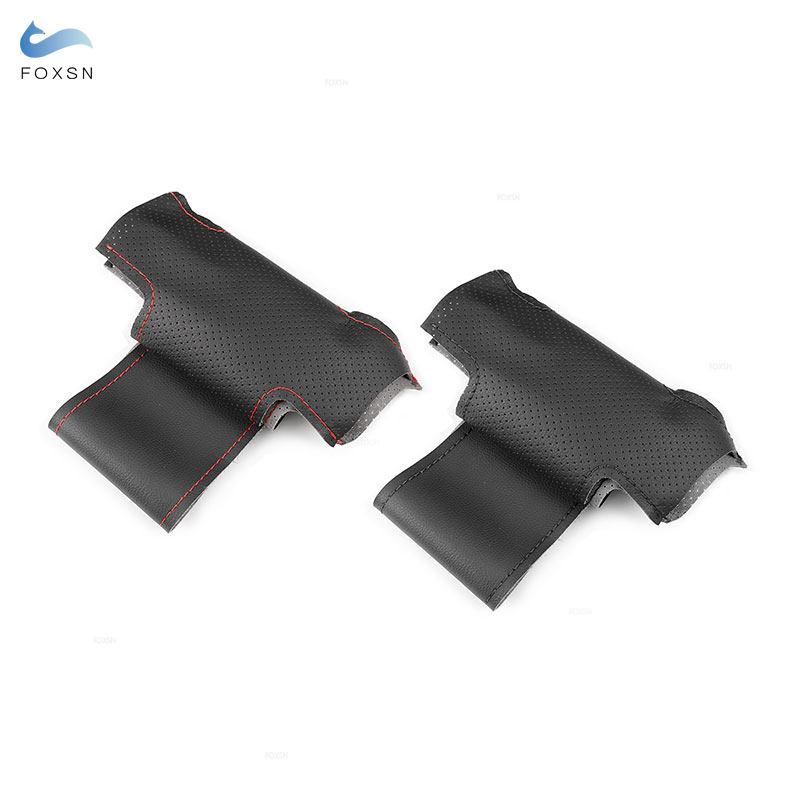 Автомобильные аксессуары, внутренняя отделка рулевого колеса из перфорированной кожи для Ford Focus 2 2005 2006 2007 2008 2009 2010 2011