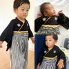 Aenak Zakkaism Hakama Romper for Boys, Perfect for First Meal Ceremony and First Festival, Baby Clothes, Hakama Coverall (90, Yellow)
