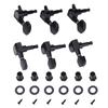 3L 3R Black Closed Zinc Alloy Machine Heads String Tuning Pegs for Folk Electric Guitar