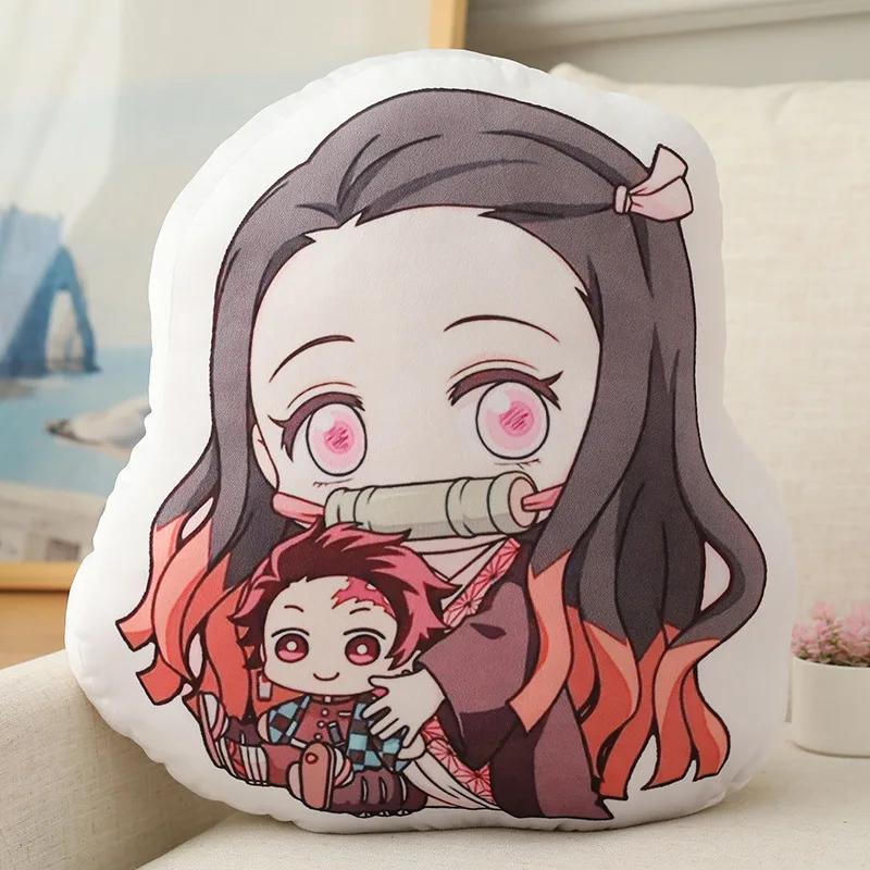 45Cm Demon Slayer Plush Pillow Doll - Cute Soft Toy With Characters Tanjirou Nezuko Zenitsu Giyuu Kanao Kamado Ideal Gift