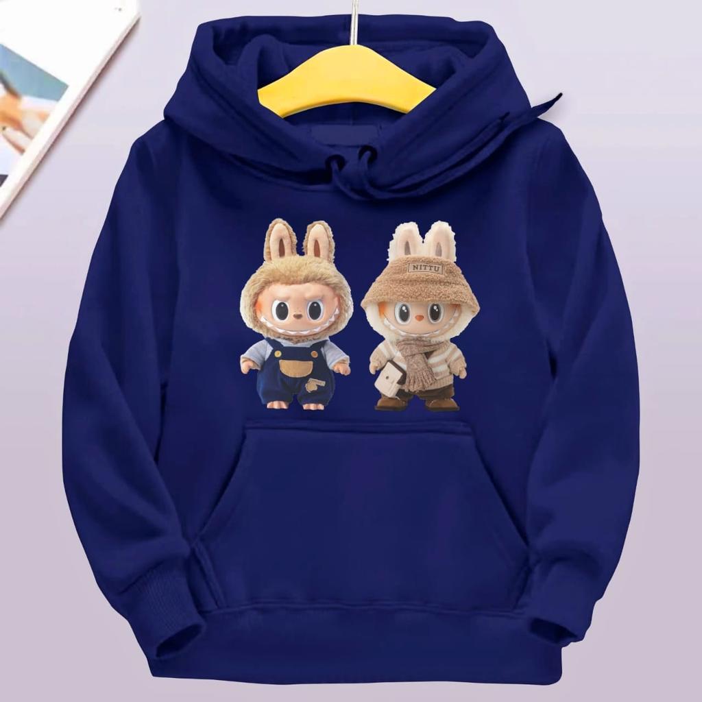 Children's Hoodie New Trendy Labubu Kids Cute Cartoon Print Casual Daily Hoodie 100-160cm Boys Girls
