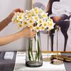 6 шт./букет искусственный цветок нарцисса реалистичный искусственный шелковый цветок для дома, офиса, свадьбы, вечеринки, в помещении, на открытом воздухе