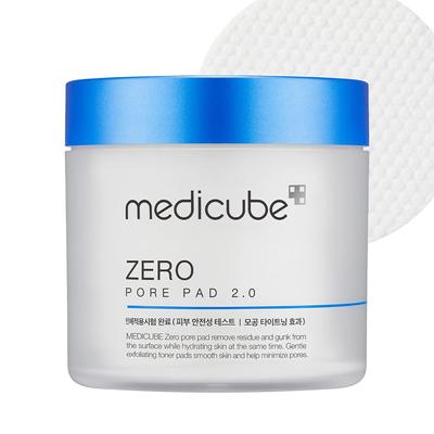 Прокладки Medicube с нулевыми порами 2.0 (70 листов) - Двухтекстурные тоники для лица для отшелушивания и сужения пор