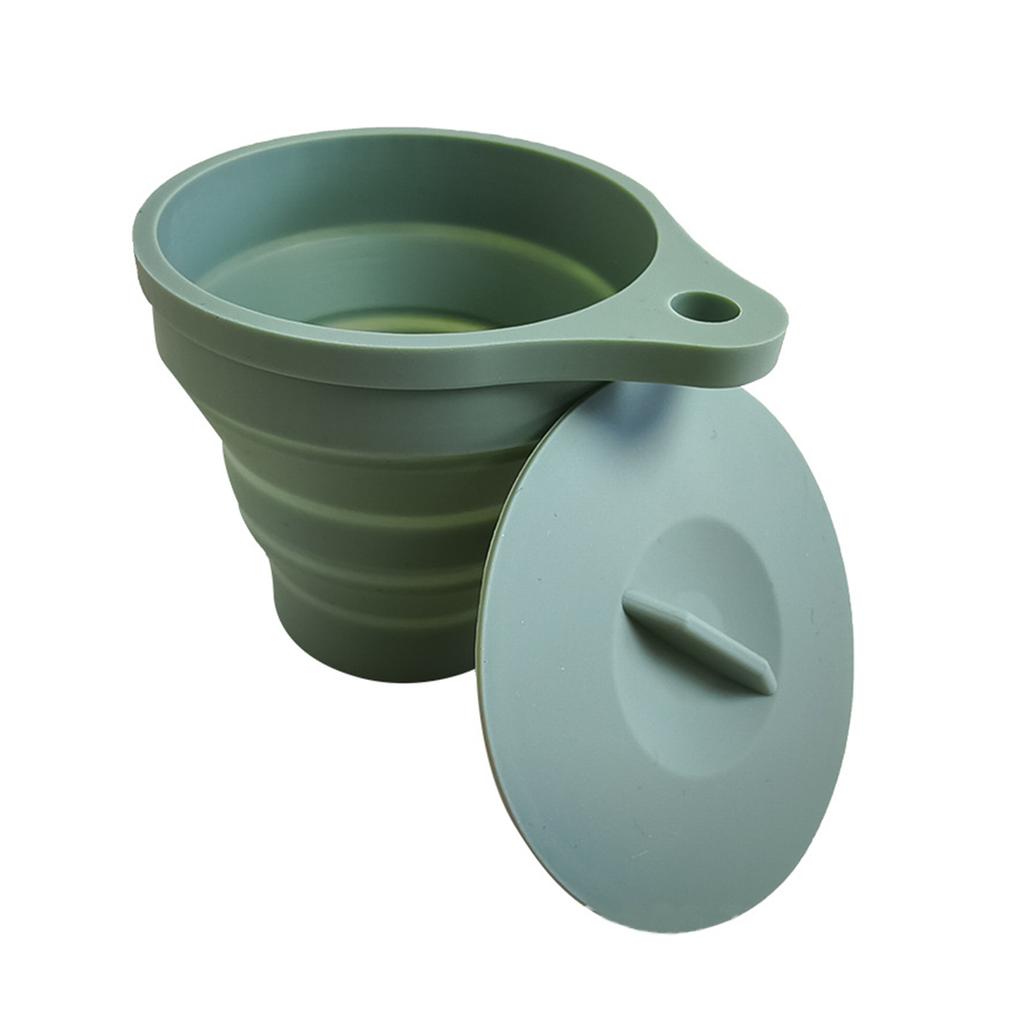 Складная силиконовая заварочная воронка Leeseph, многоразовый держатель фильтра для кофе и чая, складное ситечко для заваривания чая для путешествий, кемпинга