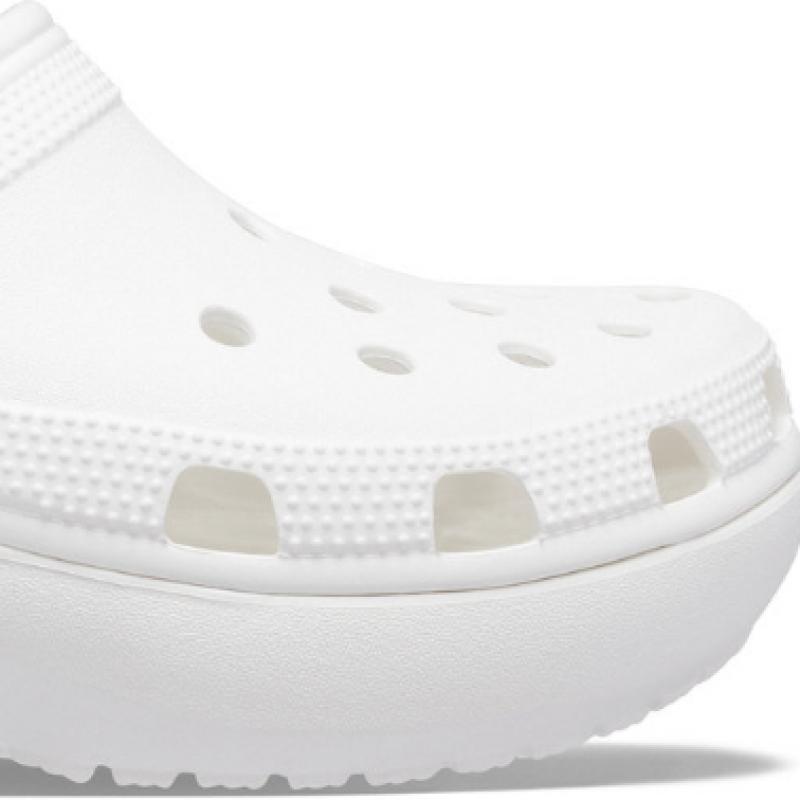 Crocs Женские классические туфли-сабо на платформе белого цвета 206750 100