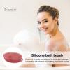 Щетка для ванны 2 в 1, массажная очищающая щетка для тела и головы, силиконовый отшелушивающий скраб для тела с нескользящей ручкой