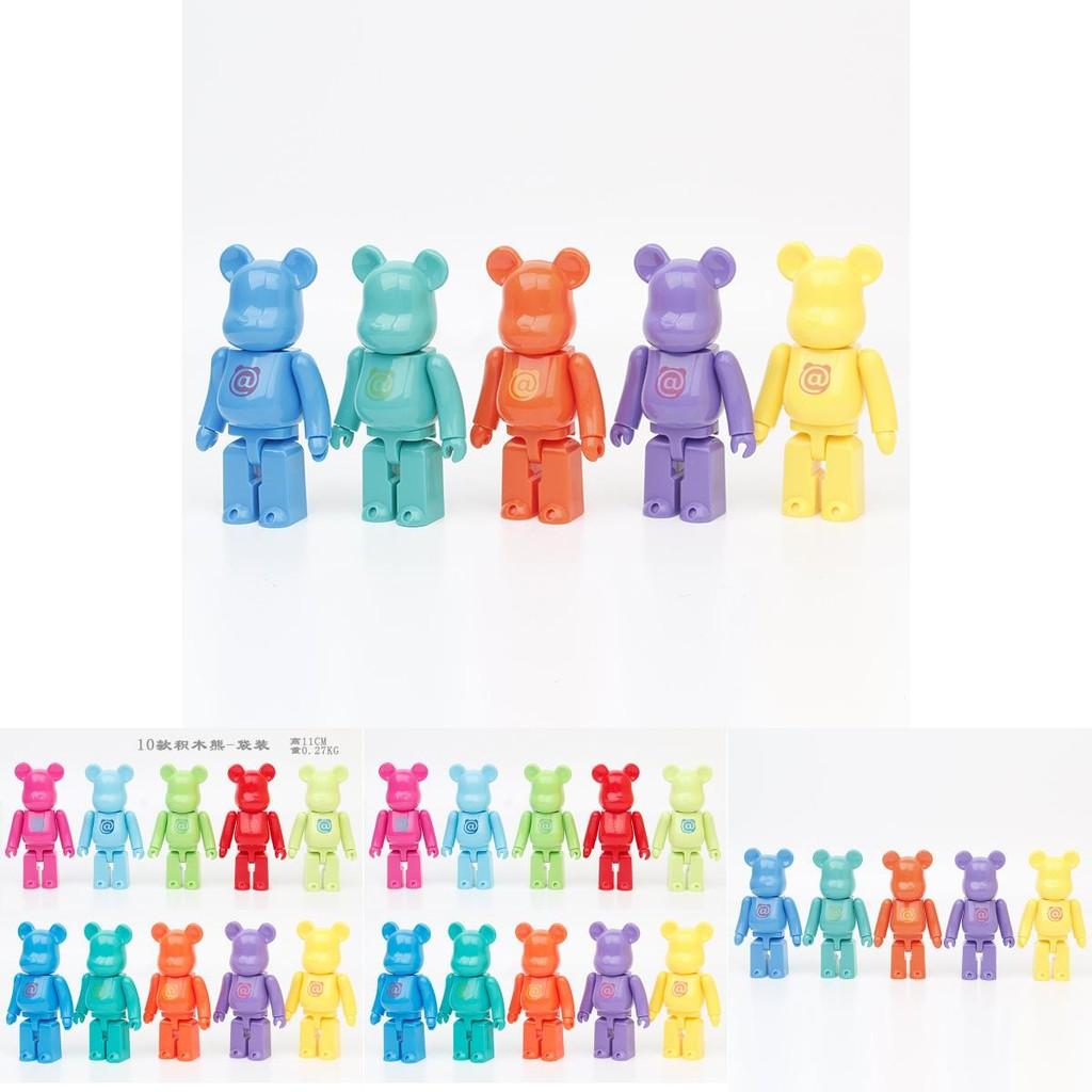 ПВХ Модель Цветной Медведь Блайнд Бокс и Украшения для Автомобиля 11см Аниме Вдохновленная ПВХ Фигурка