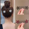 Сломанная расческа для волос, челка, заколка для волос со стразами, пятиконечная звезда, невидимая расческа для волос