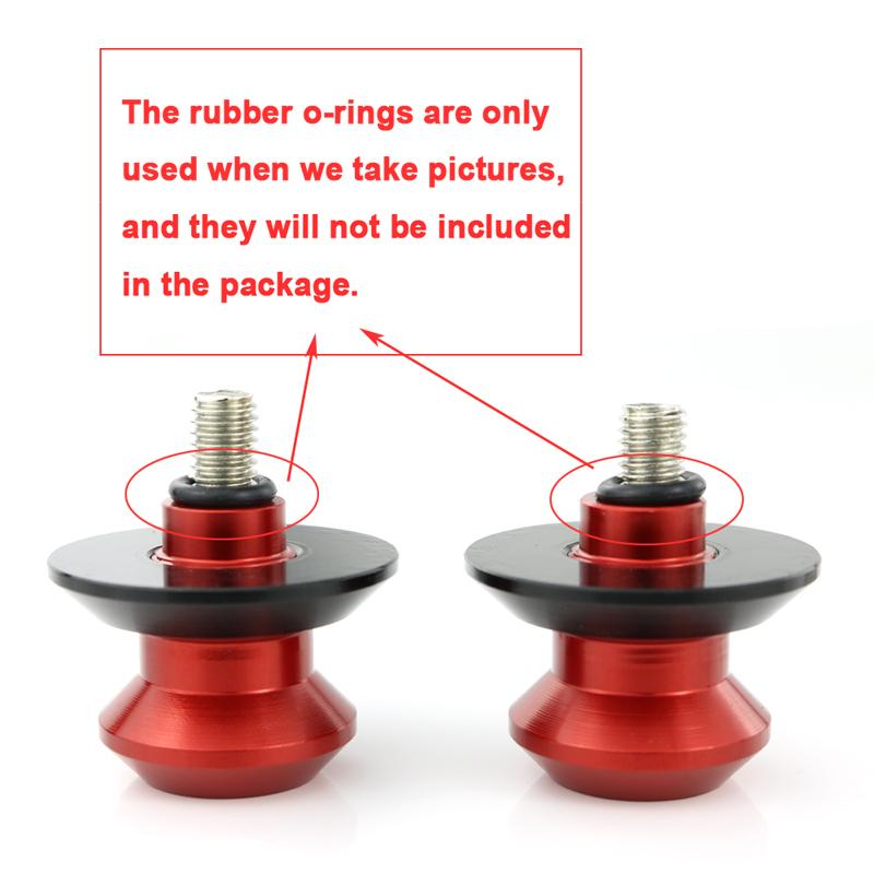 For Ducati MONSTER 821 937 950 950 Plus 899 PANIGALE 959 PANIGALE 6mm Motorcycle Swing Arm Spools Screws Swingarm Stand Bobb