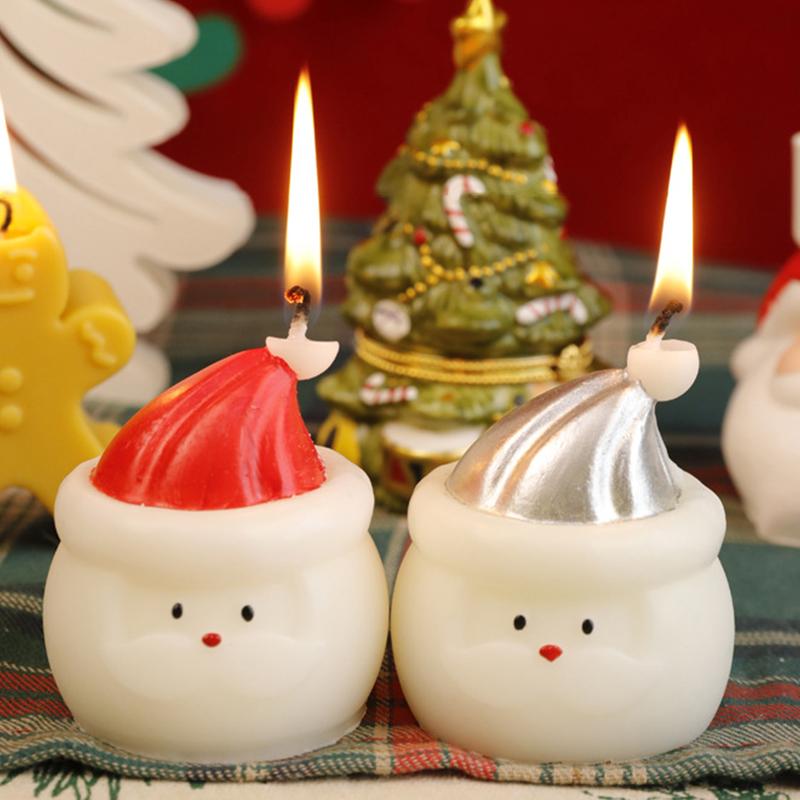 Рождественский Аромат для Комнаты Милый Зеленый Лиственный Цветочный Аромат Украшение для Вечеринки Дед Мороз Рождественская Атмосфера 6x6x7см