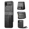 For Samsung Galaxy Z Flip 4 5g Flip3 Flip 2 Flip 1 Wallet Function Leather Bag Case Shockproof Full Protection Cover