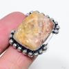 Fossil"Coral Handmade 925 Sterling Silver Jewelry Ring Size 9 For Girls E7m07