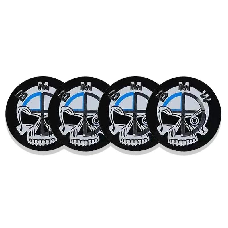 56mm Car Badge Wheel Center Cover Stickers Hub Caps Decal For BMW M M3 M5 M6 X3 E46 E90 E39 F10 F20 F30 G20 E60 E36 accessories