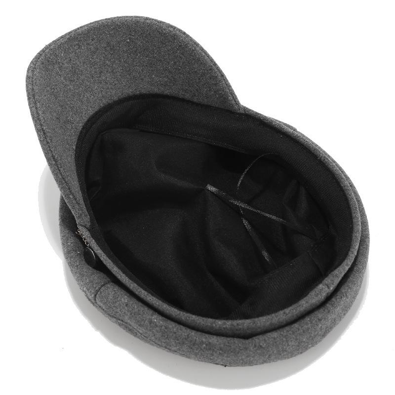 Ins Стиль Берет Военная Кепка Женская Повседневная Плоская Кепка Капитанская Кепка Дальнобойщик Мода Кожаная Путевая Кадетская Кепка Художника Восьмиугольная Кепка