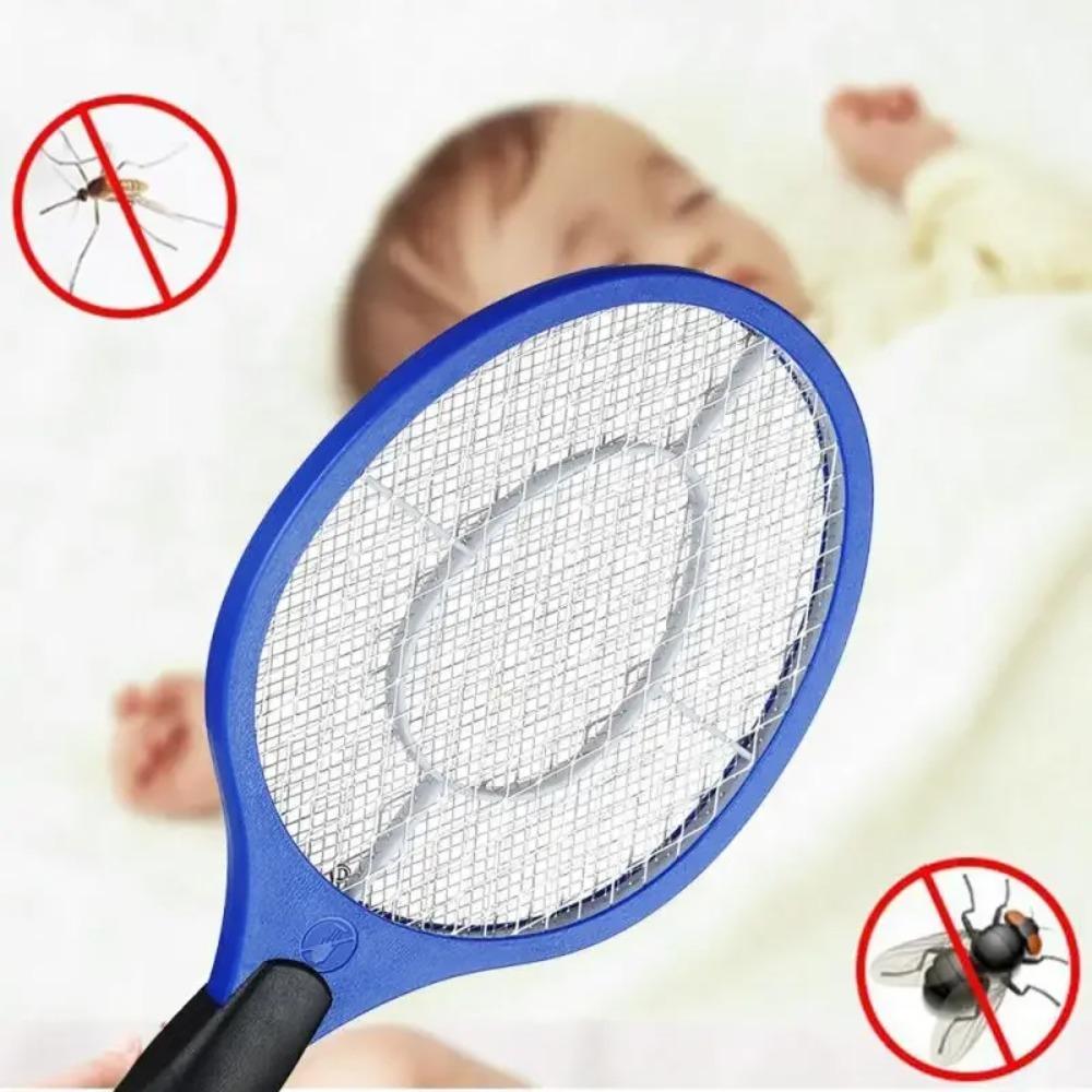 Handheld Electric Mosquito Swatter Battery Powered Insect Bug Zapper Fly Swatter Bedroom