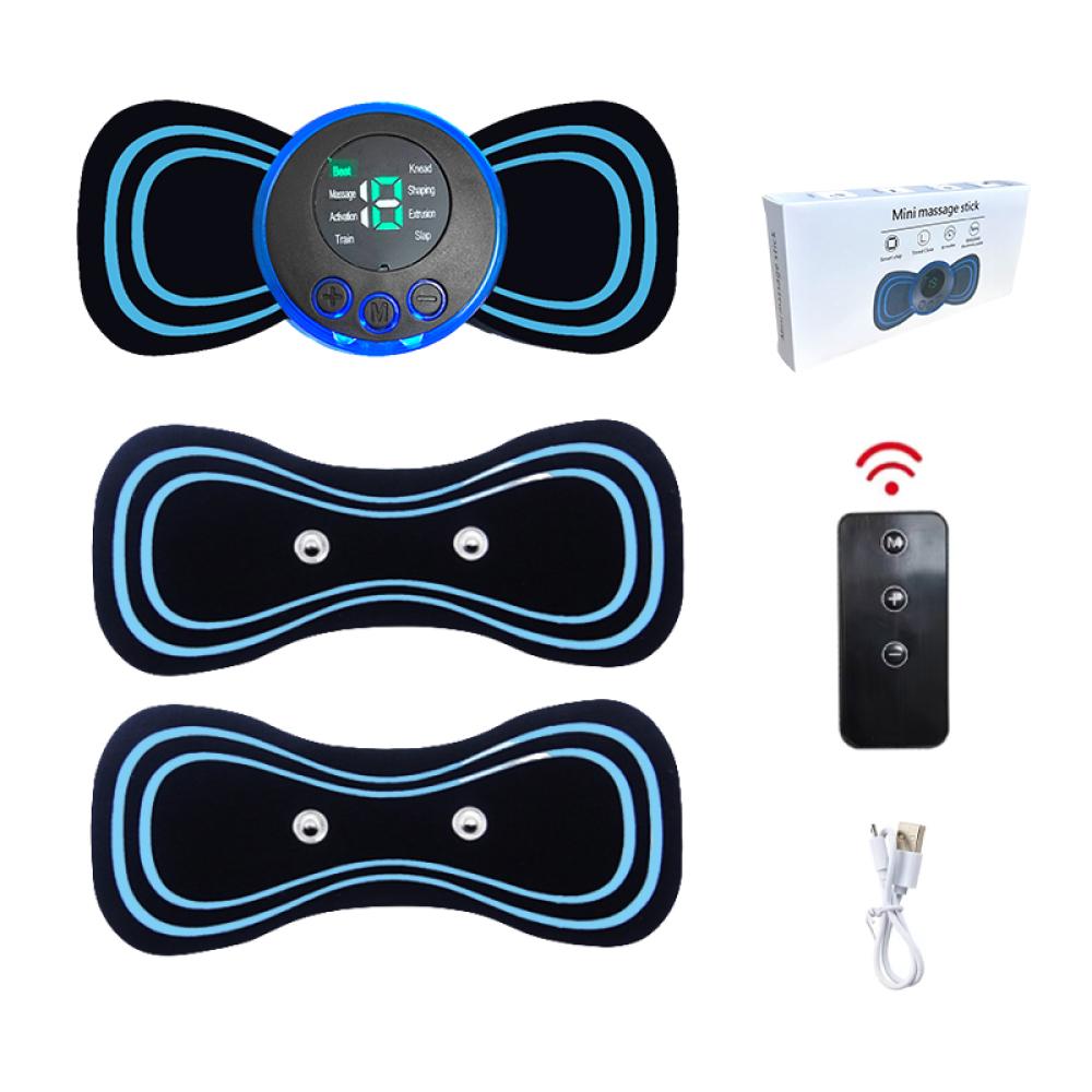 Массажер для шеи с пультом дистанционного управления 8 режимов перезаряжаемый низкочастотный импульсный портативный массажер для расслабления мышц снятие боли
