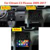 7-дюймовый Android автомобильный радиоприемник для Citroen C3 Picasso 2009-2017 1 Din CarPlay GPS навигация мультимедийный видеоплеер головное устройство