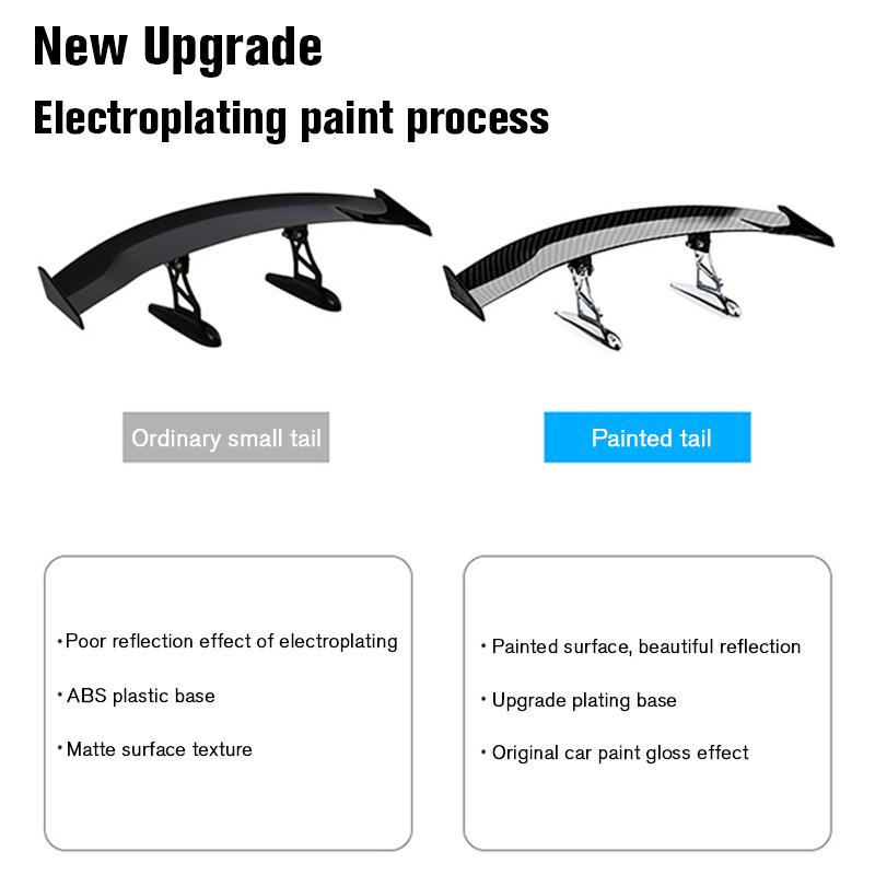 Модное универсальное автомобильное модифицированное заднее крыло, окрашенное из углеродного волокна, задний спойлер, маленький багажник, внешние части крыла автомобиля