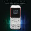 Маленький мобильный телефон Bluetooth-аудиоплеер 0,66-дюймовый экран Долгое время ожидания Мини 2G телефон Многофункциональный для путешествий для детей
