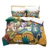3D Цифровая печать Ленивец, Постельное белье Комплект из трех предметов Простыни Подушка Одеяло