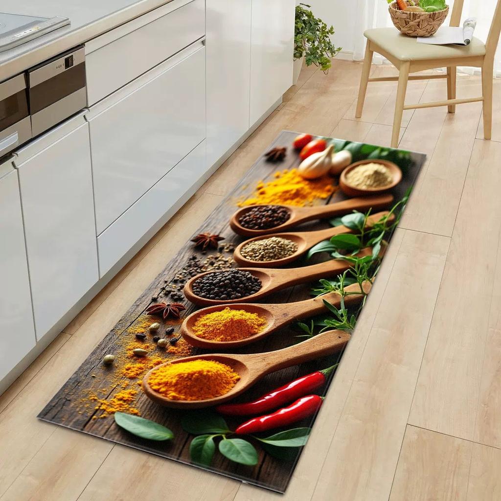 Кухонный коврик для приправ, противоскользящий, масловпитывающий, кухонный коврик для пола, коврик для пола в ванной и душевой, украшение для дома