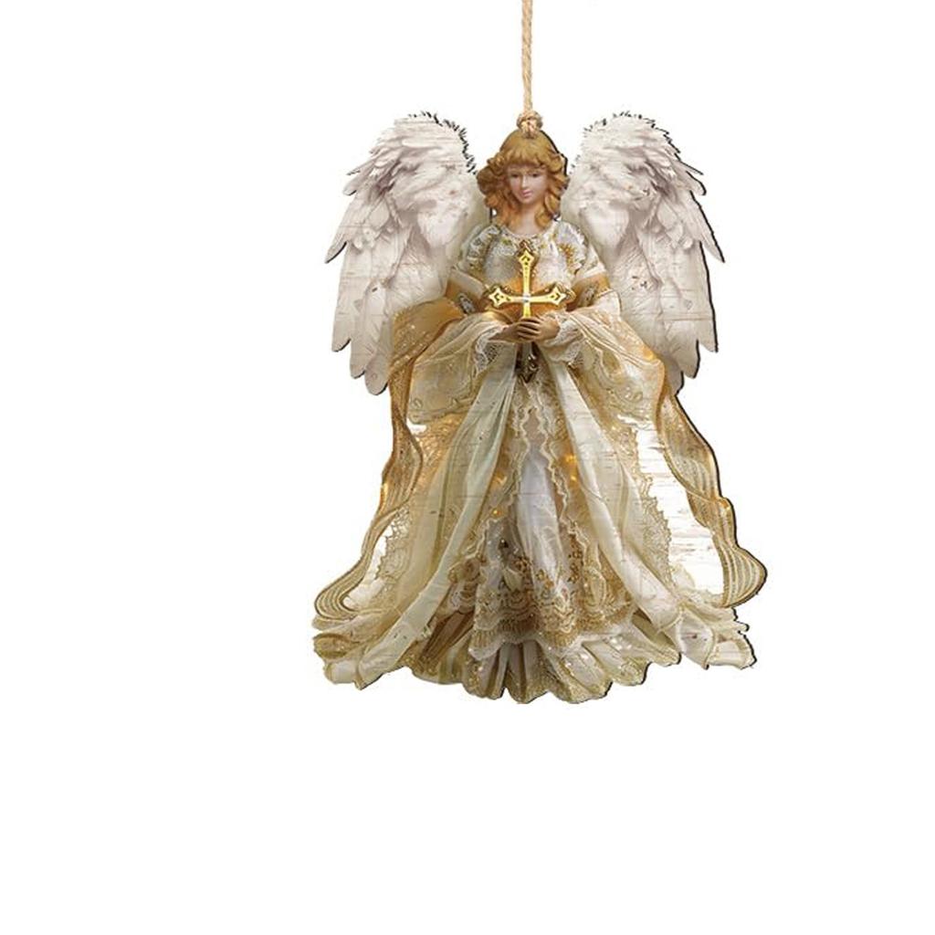 Санта 2D Плоский Акриловый Новогодний Елочный Подвесной Декор Спортивный Автомобиль Украшение Плоский Подвесной Декор