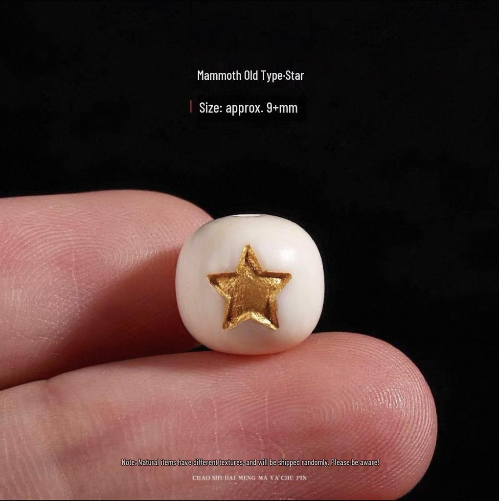 Браслет из мамонтовой кости в виде бочонков с Солнцем, Луной и Звездами, с буддийскими аксессуарами Кинг-Конг Бодхи