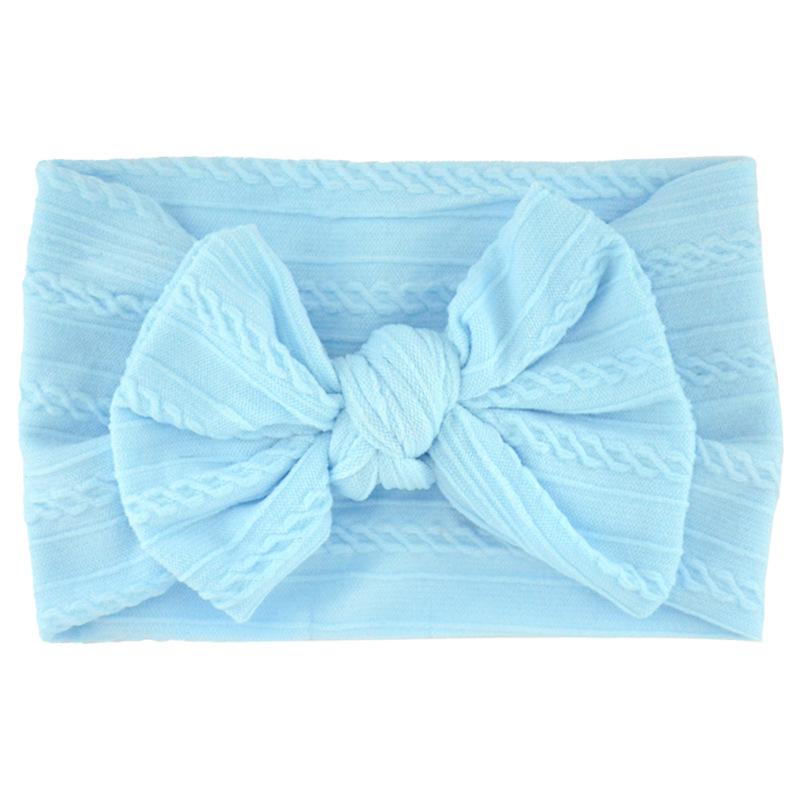 Baby Girls Bow Headbands, Soft Elastic Nylon Hairbands for Infants Toddlers