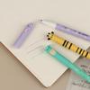 7Pcs Pen Bee Rabbit Giraffe 0.5Mm Colored Pen Core Neutral Pen Cartoon Animals Erasable Gel For Writing School Supplies