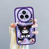 KEYSION Shockproof Case for Realme 14 Pro 5G with Lanyard Soft Silicone Cute 3D Cartoon Doll Phone Cover for OPPO Realme 14 Pro+ 5G