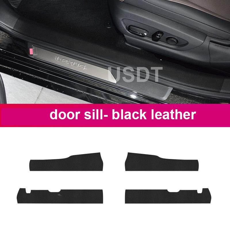 Для Lexus ES 2024 2025 2022 2021 2020 2018 кожаная наклейка из углеродного волокна на дверной противоударный чехол защитный коврик наклейка на порог двери