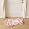 2D Home Decor Carpet Anti-fouling Cartoon Carpet Cute Cat-Shaped Area Rug  Bedrooms