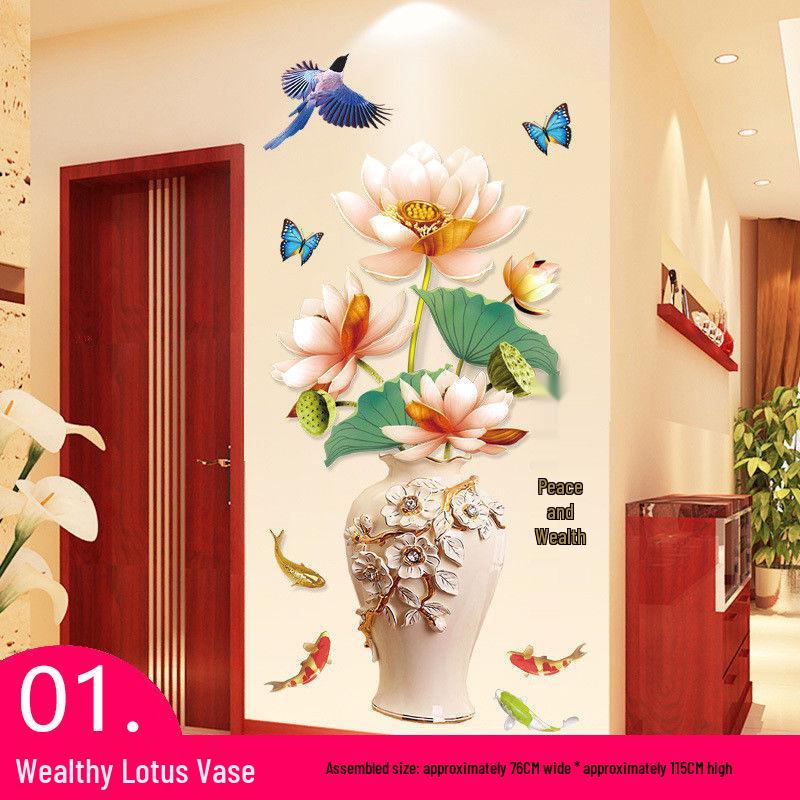 Самоклеящиеся настенные наклейки в китайском стиле для декора гостиной и спальни