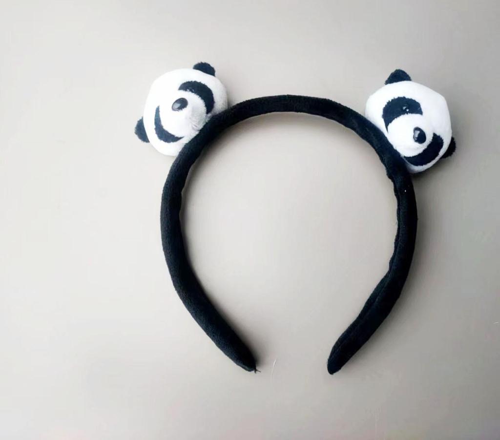 Рождественский набор 2023 года: светящаяся заколка для волос и повязка на голову с пандой