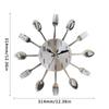 3D Spoon Fork Wall Clock Modern Metal Clock Room Home Decoration Decorative Horloge  Restaurant
