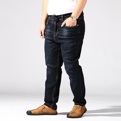 M-6 XL Дополнительный Плюс Размер Мужские Эластичные Высокоэластичные Джинсы Плюс Размер Мужские Свободные Плюс Размер Мужские Брюки Плюс Размер Брюки Для Полных