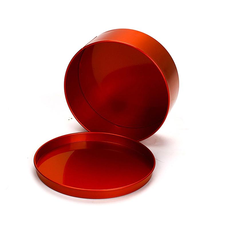 Круглые жестяные коробки Металлические контейнеры для хранения Гладкая поверхность Тонкая работа Декоративные Практичные Подарочные коробки для вечеринок