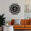 Металлическое настенное украшение для йоги, дизайн мандалы, элегантное металлическое украшение для медитации и духовной энергии, стильное искусство йоги