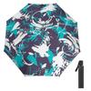 1 шт. Автоматический зонт с прочной водонепроницаемой тканью и ветроустойчивыми спицами для комфорта в путешествиях в стиле граффити