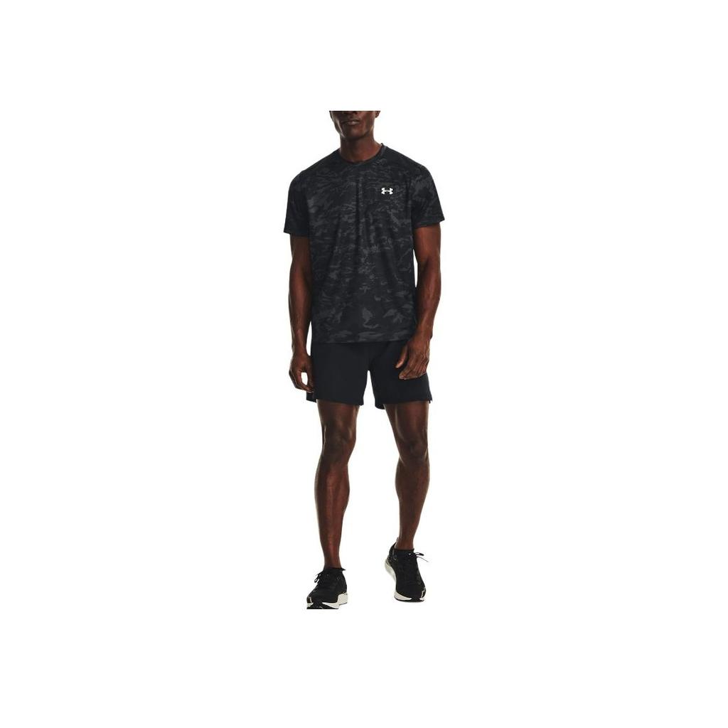 Under Armour Solid Color Lace-Up Casual Shorts Men Shorts Black 1377001-001