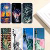IK66 Statue of Liberty Transparent Phone Case for Motorola Moto G7 G8 G9 G84 G85 G73 G24 G15 Z2 Play Power Plus
