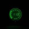 12V Universal Car 2"/52mm Diameter Volt Gauge 7 Colors LED Display