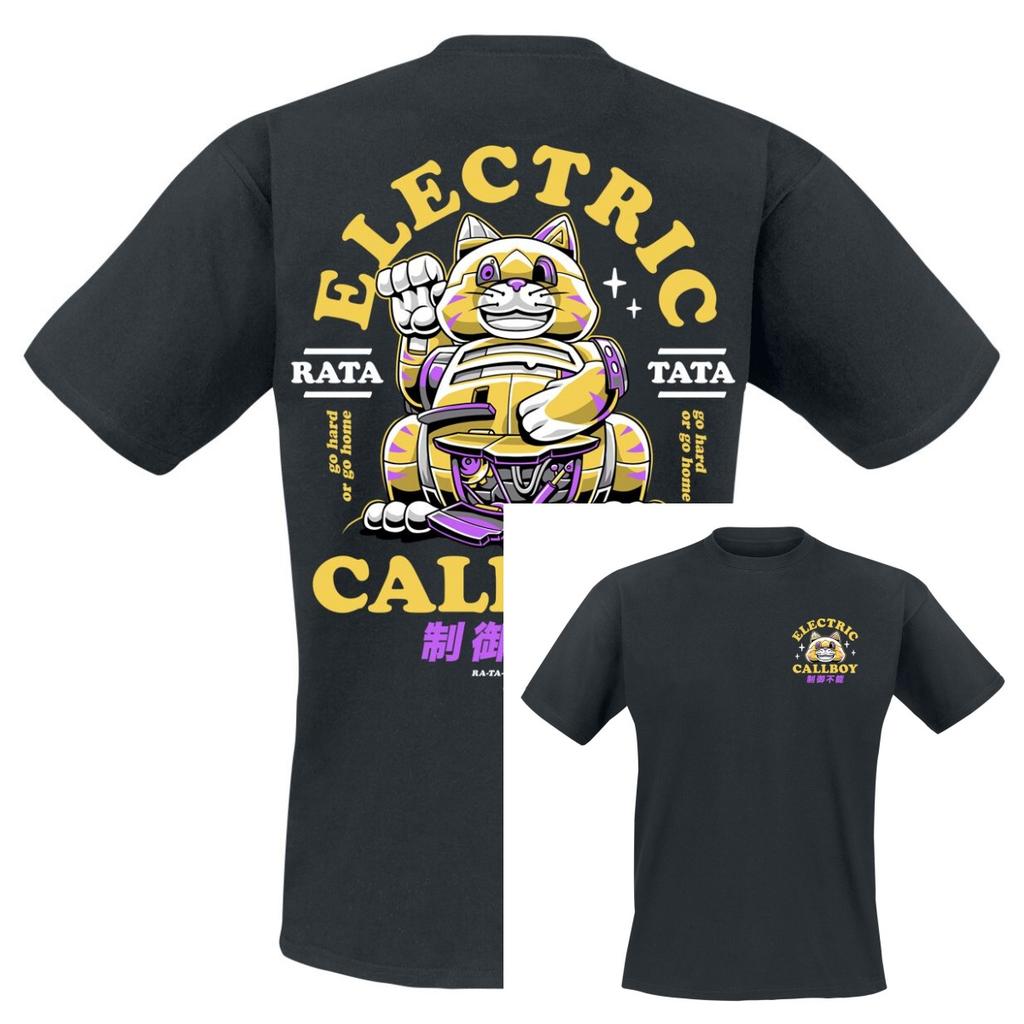 Rare Electric Callboy Cotton Band Shirt Unisex Summer Short Sleeve Fashion Brand Tee Luxury Casual Vintage