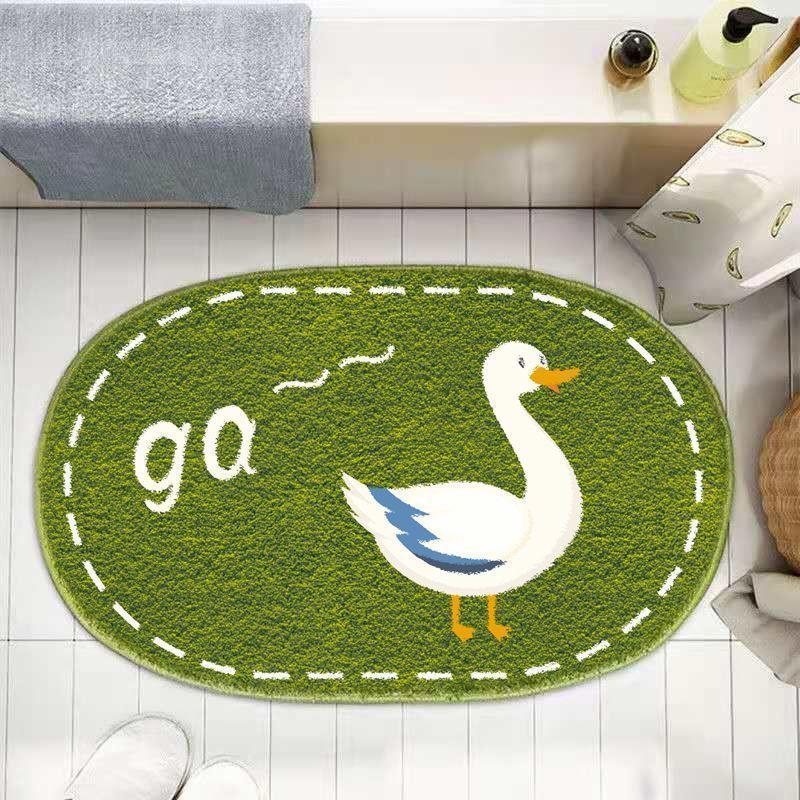 Cartoon Bathroom Powder Room Absorbent Floor Mat Entry Door Entry Door Quick Drying Bedroom Carpet Non-slip Thick Imitation Cashmere
