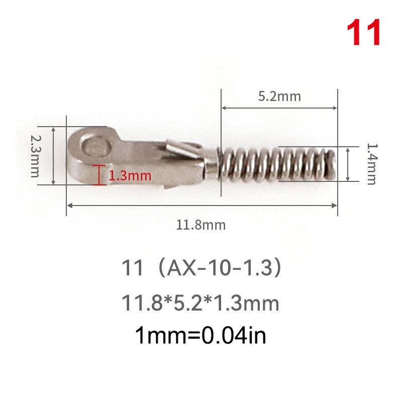 2Pcs Eyeglasses Spring Insert Glasses Repairing Flex Temples Optical Frame Broken Replacement Part Accessory Stainless Steel